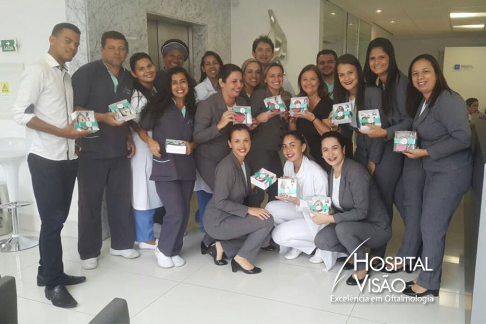 Momento de confraternização, Páscoa do Hospital Visão